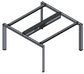 Edge, Triple Frame Desk, Powered Cir 1111