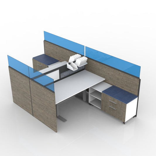 Blade, 2 Pack, Back-to-Back, Height Adjustable and Credenzas (BT14)