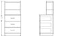 Modern Series - Hutch F/22In Bedside Cabinet