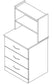 Modern Series - Hutch F/22In Bedside Cabinet