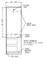 Modern Series - Wardrobe Upper with 2 Doors, 2 Drawers, Coat Rod 24" Wide