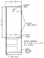 Modern Series - Wardrobe Upper 2 Doors, 2 Drawers and Coat Rod, 32" Wide