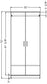 Modern Series - Wardrobe Full Door with Shelvf and Coat Rod -  32" Wide