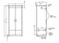 Scandinavian Series - Wardrobe Full with 2 Doors, Shelf and Coat Rod, 32"W