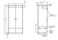 Scandinavian Series - Wardrobe Full with 2 Doors, Shelf and Coat Rod, 36"W