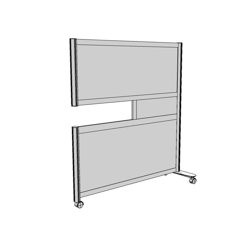 Scissor Screen - Casters (MSSPC)