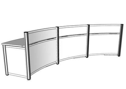 Inset Curve Reception Station without Transaction PBR008