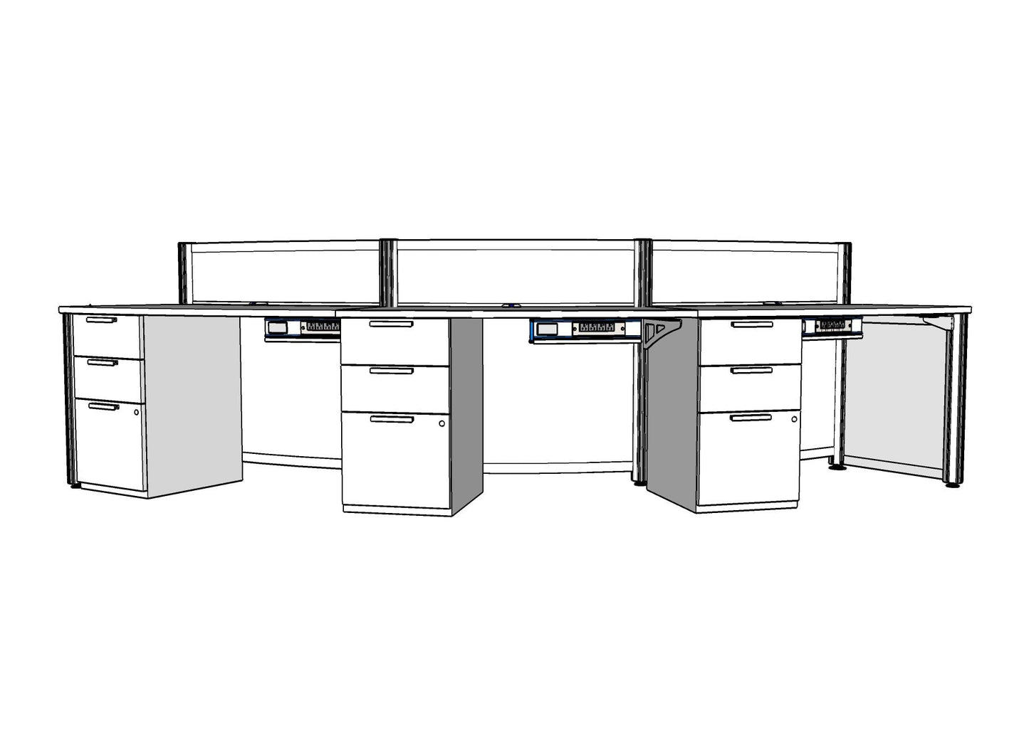 Inset Curve Reception Station without Transaction PBR008