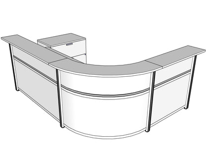 Curved Beam, Corner Reception with Front Curve PBR015