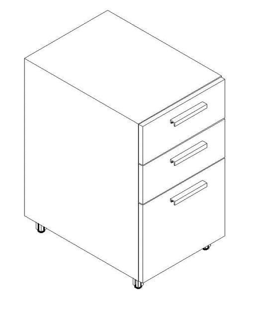 Qi Floor Pedestals 1" sq. leg, Lock