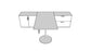 QIT005 - Qi Desk Suite - Disc Base with Lateral, Storage and Modesty