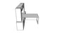 QITO008 - Qi Desk Suite - O Leg with Lateral File, Mini-Towers, Wall Mount Bin and Modesty