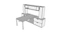 QITU008 - Qi Desk Suite - U Leg with Lateral, Mini Towers, Wall Mount Bin and Modesty