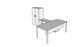 QITU010 - Qi Desk Suite - U Leg with Credenza, Storage Tower and Modesty