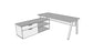 QITV001 - Qi Desk Suite - V Leg with Credenza Return