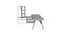 QITV007 -  Qi Desk Suite - V Leg with Credenza, Stack Mini Tower and Modesty