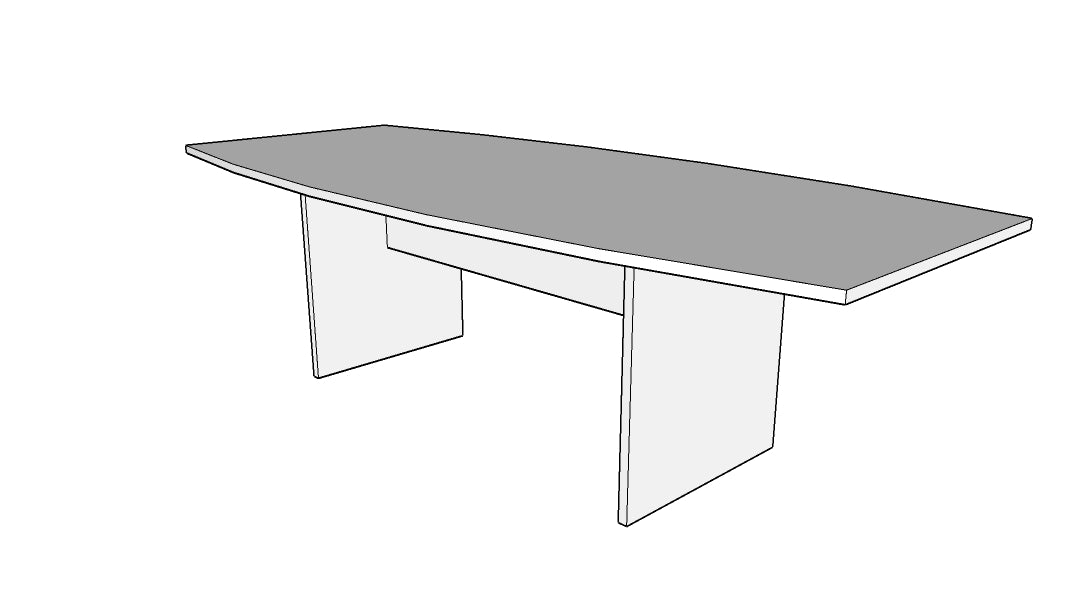 Treo Boat Conference Table with Single Panel Base