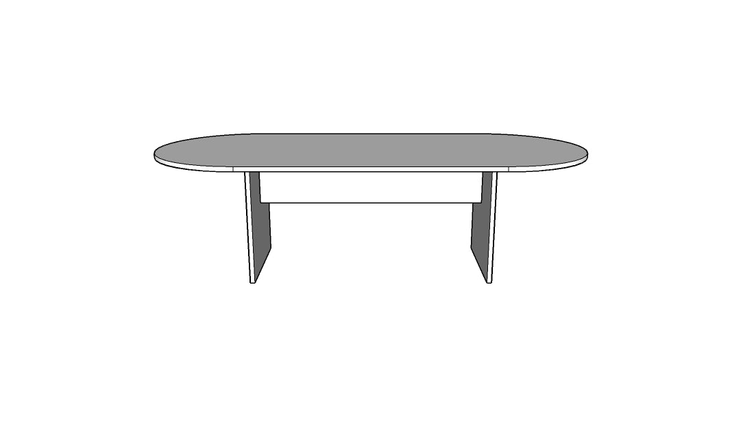 Treo Ractreack Conference Table with Single Panel Base