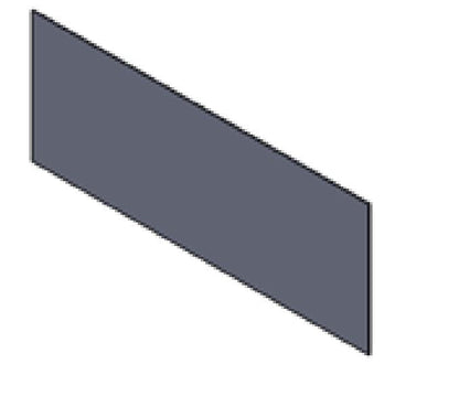 Truss, Thermofused Laminate Lower Divider, Single Frame