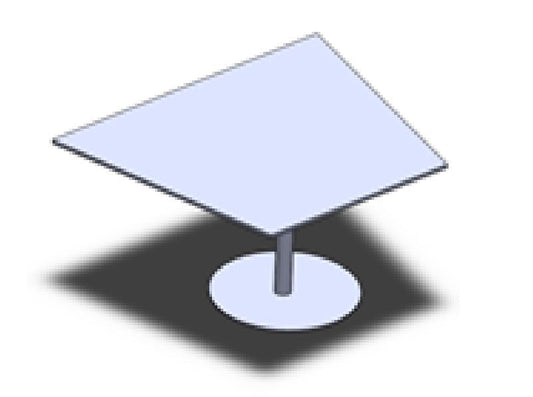 Truss, Huddle End Worksurface - Disc Base