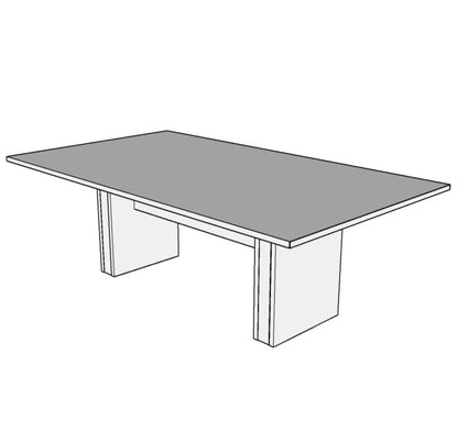 Treo Rectangular Conference Table with Sandwich Base