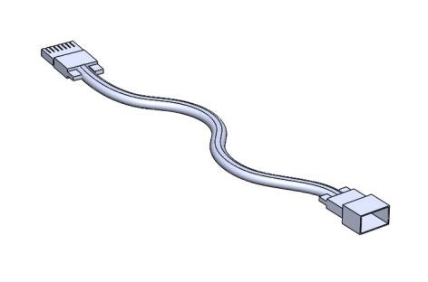 Pass Through Cable, 8 Wire/4 Circuit